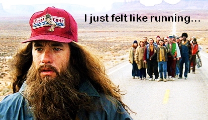 I just felt like running!